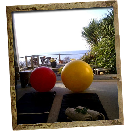 Fit Balls at The Beach Pad